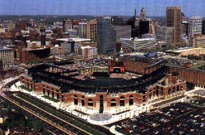 Camden Yards ballpark in Baltimore